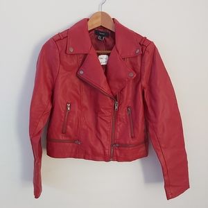 Forever 21 Red Leather Jacket